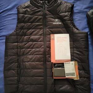 Men's Black Heated Vest